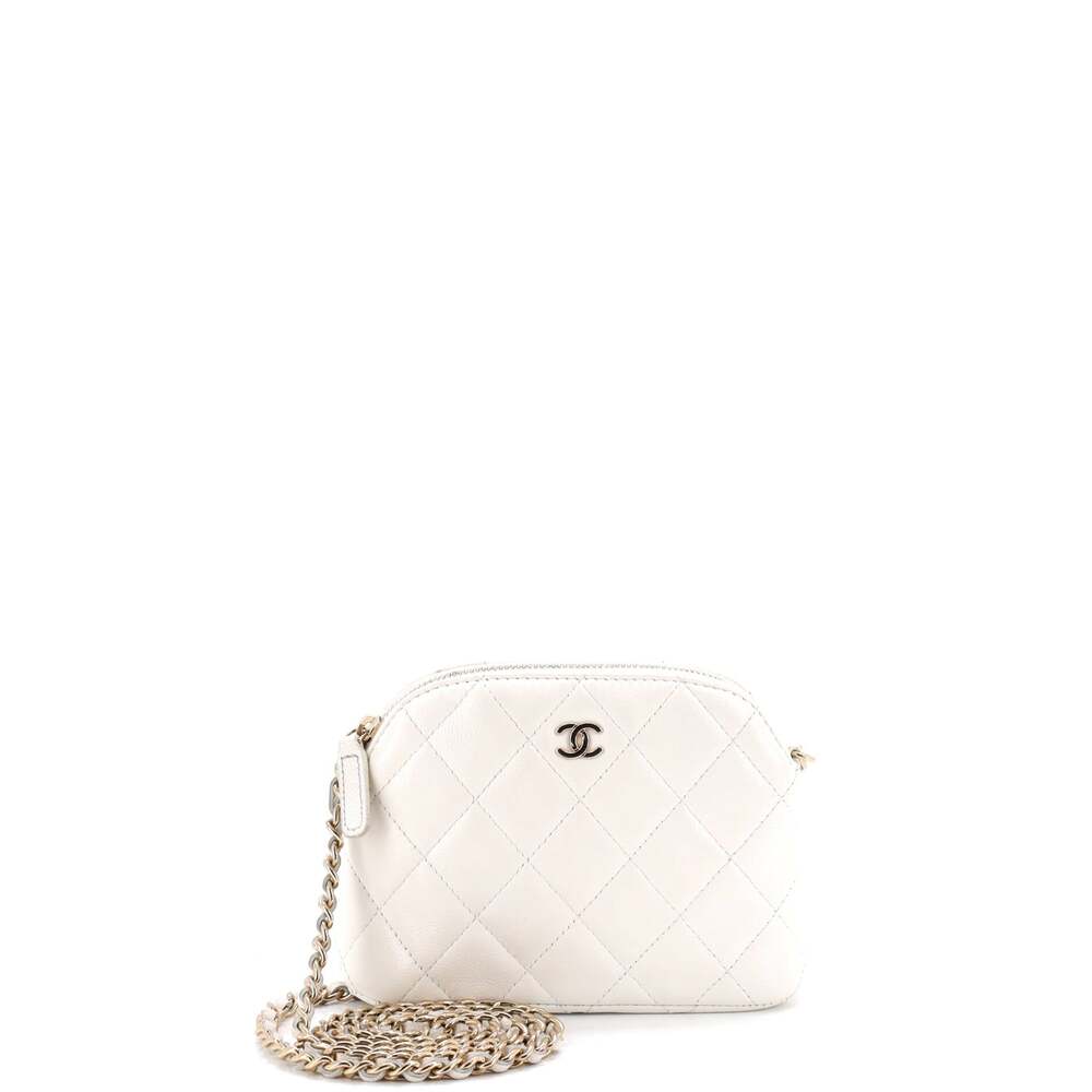 Chanel Cc Dome Zip Clutch With Chain #264246C41B